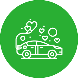 Wedding car icon