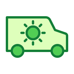 Eco car icon