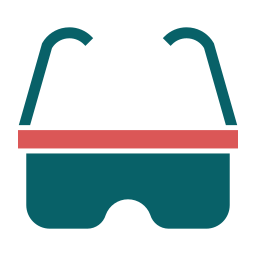 Safety glasses icon