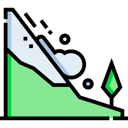 Snow avalanche icon