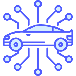 Autonomous car icon