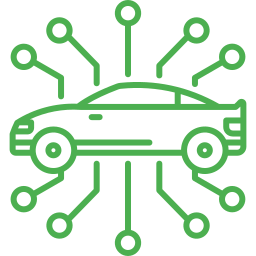 Autonomous car icon