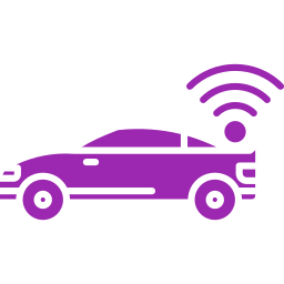 Autonomous car icon