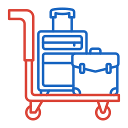 carrinho de bagagem Ícone