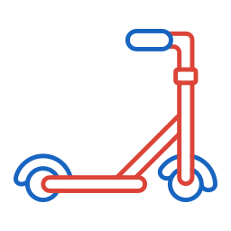 Kick scooter icon