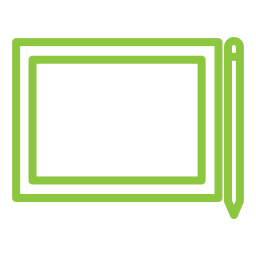 Graphic tablet icon