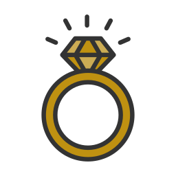 Diamond ring icon