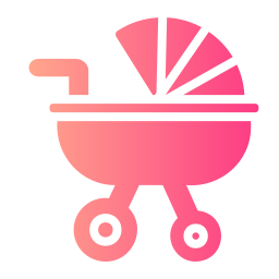 Baby stroller icon