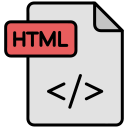 fichier html Icône