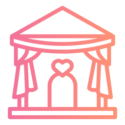 Wedding arch icon