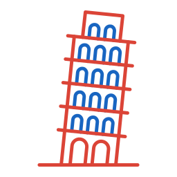 krzywa wieża w pizie ikona