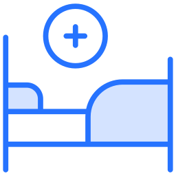 lit d'hôpital Icône