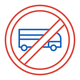 No trucks icon