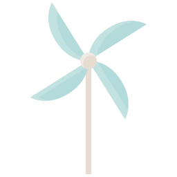 Toy windmill icon