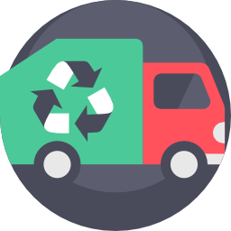 Trash truck icon