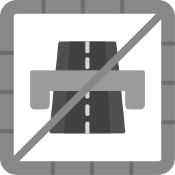 End motorway icon