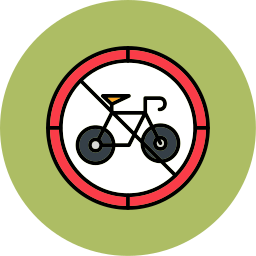 pas de vélo Icône