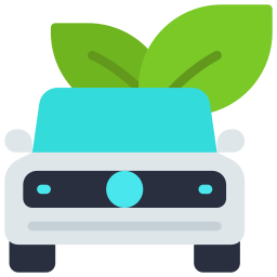 Eco car icon