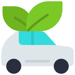 Eco car icon