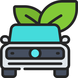 Eco car icon