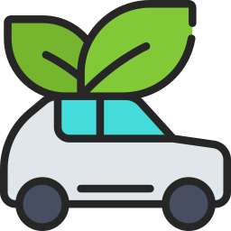 Eco car icon