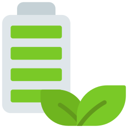 Eco battery icon