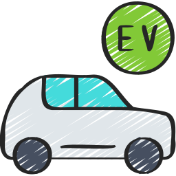 Electric car icon