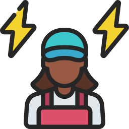 Electrical mechanic icon