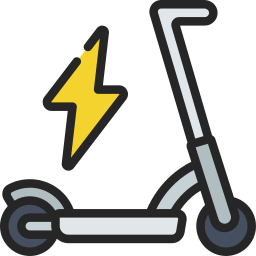 Electric scooter icon