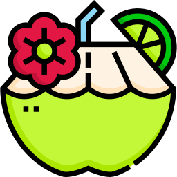 Coconut drink icon