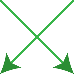 Diagonal arrows icon