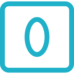 Number zero icon