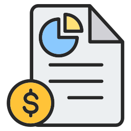 Financial report icon