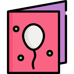 Birthday card icon