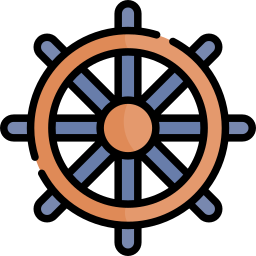 Ship wheel icon