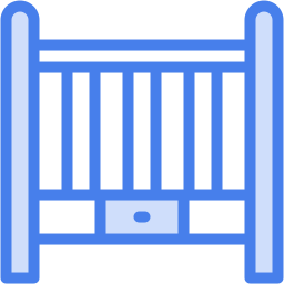 Baby crib icon