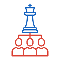 strategia d'affari icona