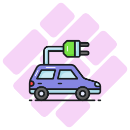 Eco car icon