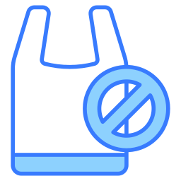 No plastic bags icon