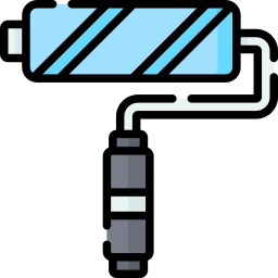 rullo per dipingere icona