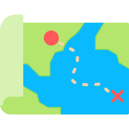 Treasure map icon