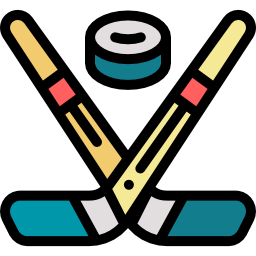 Hockey sticks icon