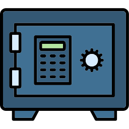 cassetta di sicurezza icona