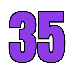 Thirty five icon