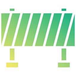 Traffic barrier icon