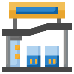 posto de gasolina Ícone