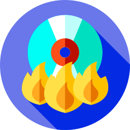 cd brennt icon