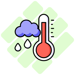 Rainy climate icon