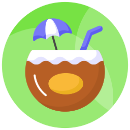 Coconut drink icon