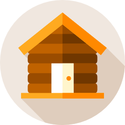 Wood house icon